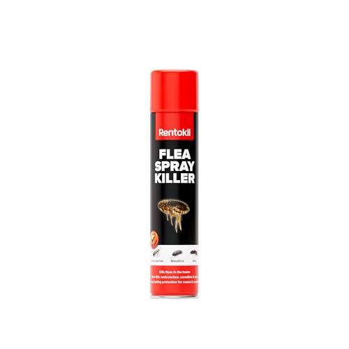 Image of Rentokil Flea Spray Killer - Surface & Carpet Treatment - Rapid Knockdown for Fleas - Long-Lasting Residual Protection for Home & Soft Furnishings - 300ml