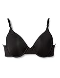 Amazon Essentials Women's Classic T-Shirt Bra, Black, 36B
