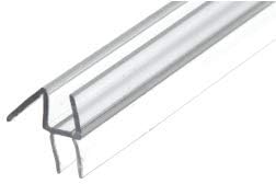 CRL Co-Extruded Clear Bottom Wipe with Drip Rail for 5/16 Glass - 95 in long