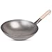 MOESTA-BBQ 10121 - Wok mit Holzgriff 35cm Durchmesser - Hochwertige Wok-Pfanne aus Stahl für WOK'N BBQ Set