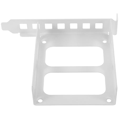 BUTIFULSIC Support de Montage en Métal Blanc pour Disque Dur 2,5 Pouces, Équerre Pci Sécurisée...