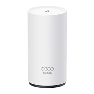TP-Link Deco BE25-Outdoor Wi-Fi 7 Router | Dualband-WLAN bis zu 2.882 Mbit/s (5 GHz) + 688 Mbit/s (2, 4 GHz) | 2× 2, 5-Gbit/s-Ports | 802.3at PoE/AC-Stromversorgung | ideal für Garten und Terrasse