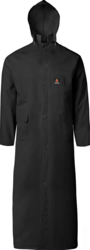 Ironwear 9221FR Flame Retardant Rain Jacket Riding Coat with Detachable Hood and Vented Back