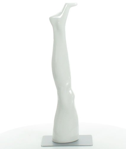 M J Dummy Arts Premium Female Single Leg Mannequin MJ0014 (White) - Pack of 2