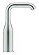 GROHE Essence, elektronische Waschtischarmatur, wassersparend (Wasserhahn für das Bad mit Infrarot-Sensor, 360° schwenkbar, 25cm hoch, 7 Programme, 6V Lithium-Batterie CR-P2), edelstahl, 36445DC0