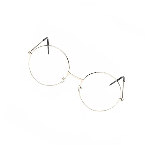 Hainice Unisex ronde bril vintage metalen frame brillen retro duidelijke lens eyewears