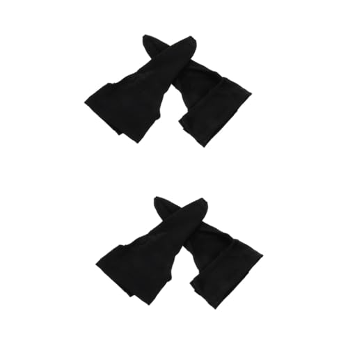 Happyyami 2 Pairs Bowling Gloves Thumb Protector Gel Finger Protectors for Women Compact Bowling Accessory