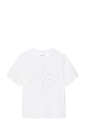 kate spade new york Women's Embroidered Spade Flower Logo Tee4