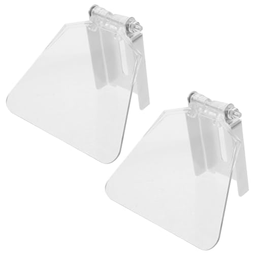 BUTIFULSIC 1 Pair Plastic Eyeshield Replacement for Bench Grinders Iron Eye Shield Plastic Bench Guard Eyeshield Replacement Kit