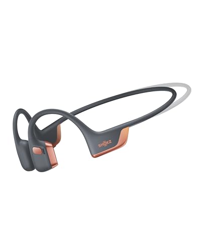 SHOKZ New OpenRun Pro 2 Mini -Open-Ear, Bone Conduction Sport Headphones -Sweat Resistant, Workout Headphones -Secure, Wireless, Comfortable Fit -Deep Bass and Smart Mic App,Free Gym Bag