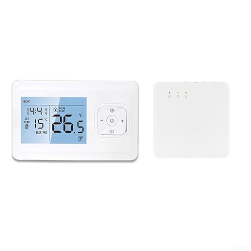 Bebykilemi Termostato inalámbrico inteligente para habitación, termostatos de pared WiFi programables, compatible con Tuya, apto para caldera de gas/calefacción de agua caliente