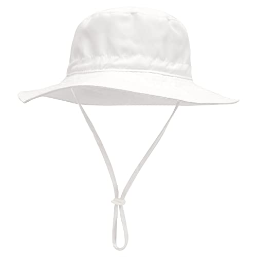 Baby Sun Hat Toddler Beach Swim Hats UPF 50+ Summer Bucket Hat Kids Infant Wide Brim Adjustable Sun Hat for Baby Boy Girls