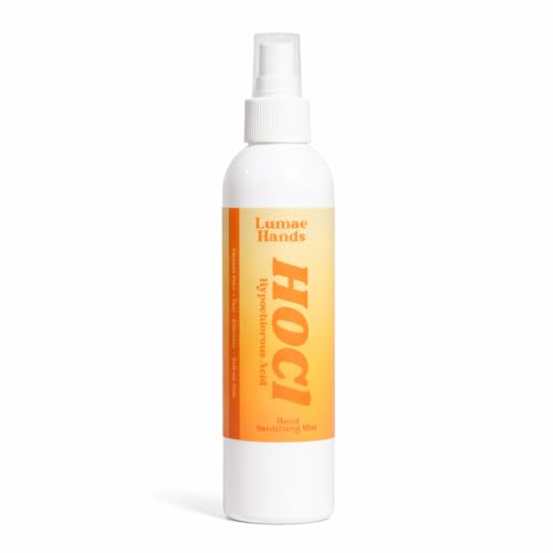 HOCl Hand Sanitizing Mist Spray Hypochlorous Acid Hand Sanitizer Spray Alcohol-Free Gentle Hand Mist Unscented Non-Toxic Travel Size Bottle for Hands & Skin Natural Hands Sanitizer 8 Fl Oz