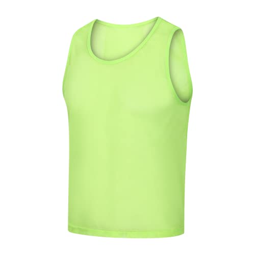 Image of Scrimmage Vests Pinnies Team Practice Jerseys for Kids,Youth and Adult Sports Soccer,Football,Basketball(12 Pack)