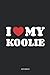 I Love My Koolie Notizbuch: Schönes Hunderassen Cover | Hunde Journaling Geschenke für Hundebesitzer und Hundebesitzerinnen | Dotted Notebook / ... | 120 gepunktete Seiten | ca. A5 Format