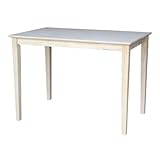 International Concepts Solid Wood Top Dining...