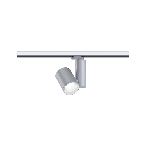 Système de rails LED ProRail3 230V avec spot Zeuz argenté à intensité variable