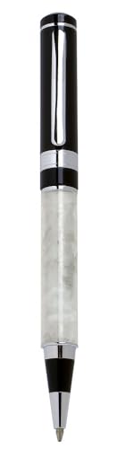 Bolígrafo de bola de metal Progressio efecto mármol blanco elegante 2
