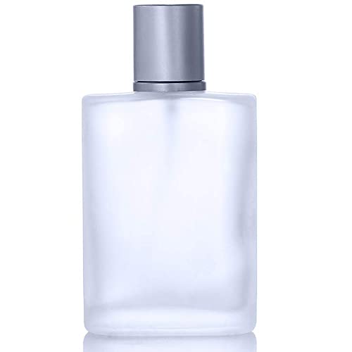 Image of Hunky Dory 100ml Superior Qaulity Frosted Empty Refillable Glass Bottle with Spray Pump and Cap for For DIY Perfume, Essential Oils, Blends, Rose Water, Costemic Use(Pack of 2)