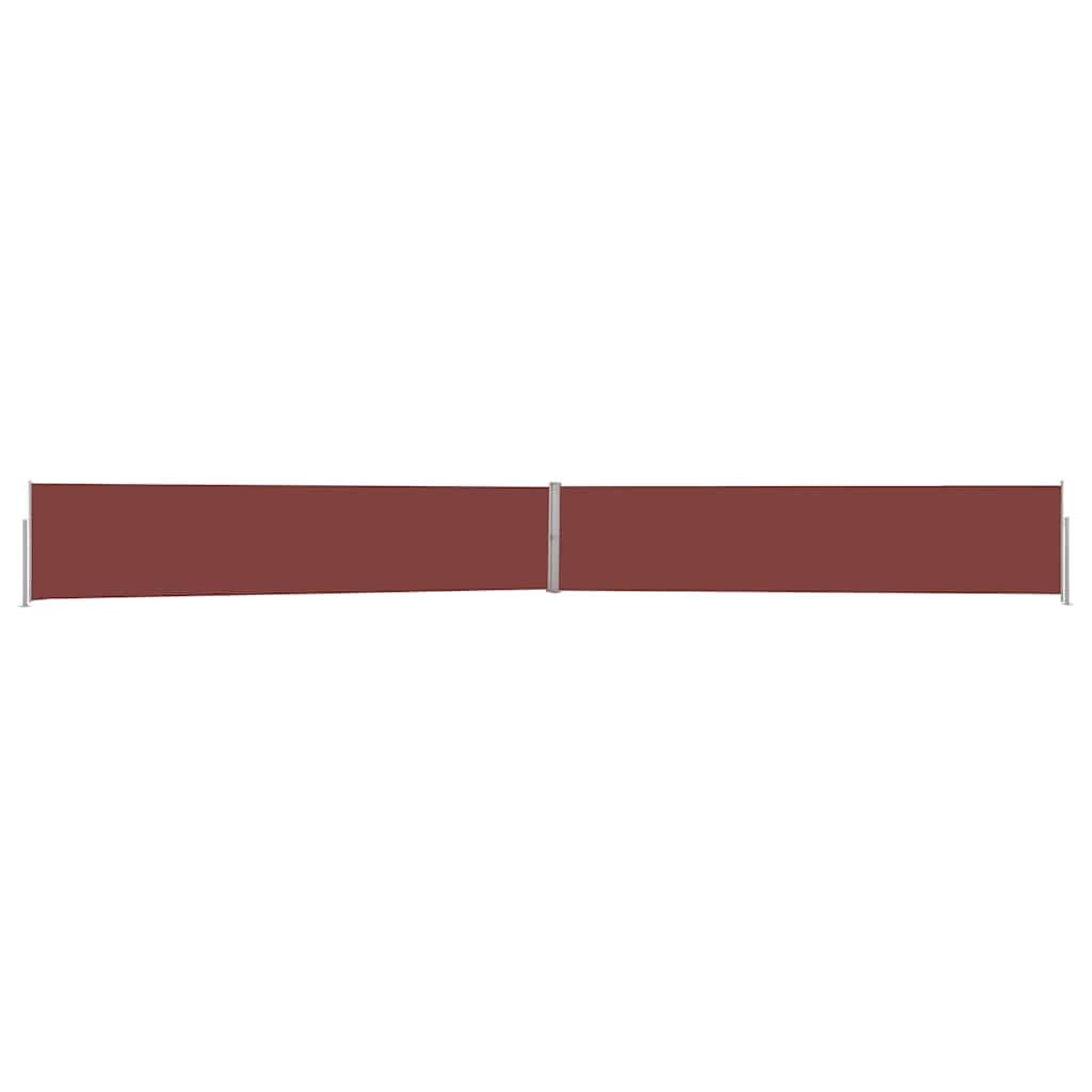 Auvent patio vent soleil marron de 12 mètres pour sécuriser votre terrasse en famille