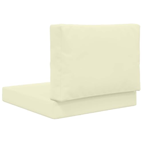 Coussins de canapé d'extérieur en polyester imperméable 60x60 crème