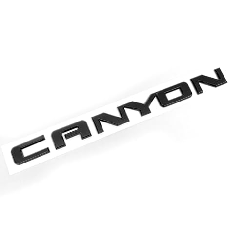 Image of 3pack Canyon Emblems Side Door Rear Tailgate 3D Badge Compatible with Canyon Denali 22900425 (Black)