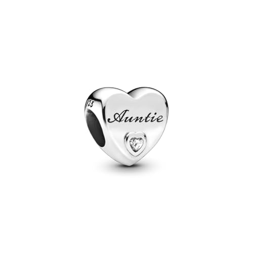 PANDORA Auntie Love Heart Charm - Compatible Moments - Jewelry for Women - Gift for Her - Made with Sterling Silver & Cubic Zirconia - With Gift Box2