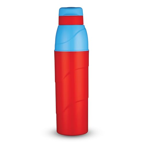 Image of Trueware Wave 500 ML Plastic Insulated Water bottlle for Cold Water, BPA Free, Food Grade, Leak Proof, Airtight