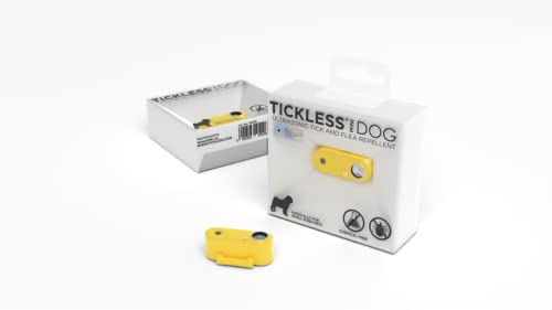 Tickless Mini Dog - chemikalienfreies, natürliches Floh- und Zeckenschutzmittel mit Ultraschall für Hunde - Ringelblume
