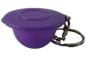 Compact Tupperware Keychain for Stash and Jewelry