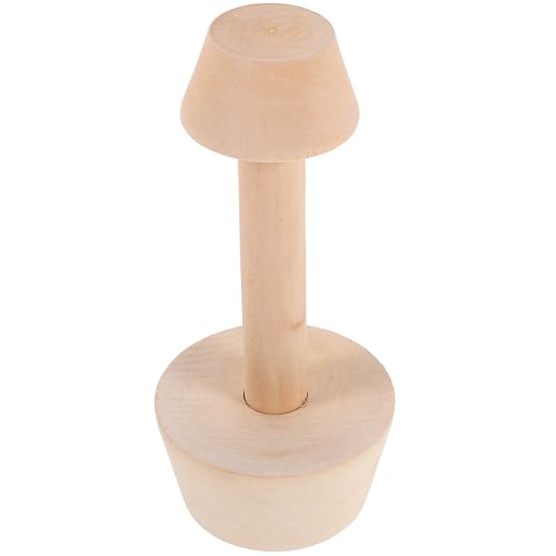 LIFKICH 木製タルトタンパー 両面デザイン 大小対応 滑らかな表面で手に優しい パイ生地成形用ベーキングツール おままごとキッチンにも適