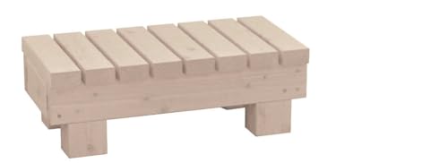 WOODPRO 縁台 ステップ 踏み台(国産杉 板幅6.5cm) 幅59cm 奥行30cm 高さ23.6cm WB(ホワイトベージュ)色 勝手口 玄関 段差軽減 段差解消 国内生産 受注生産
