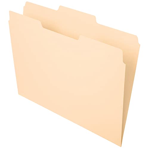Office Depot® Brand File Folders, 1/3 Cut, Center Position, Letter Size, Manila, Pack Of 100 #TOP19