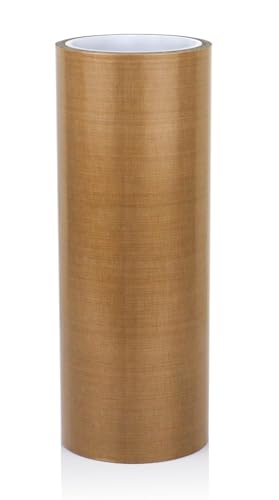 Image of BOMEI PACK PTFE Glass Cloth Tape, 1 Pack 10 inchx 33 ft High Temperature PTFE Tape Abrasion Resistant Surface Protection for Vacuum Sealer Machine, Hand Impulse Sealers Insulation Coated