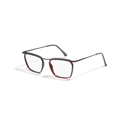 Image of SAM AND MARSHALL CHARLIE Eyeglasses - Light Weight Blu-Cut Computer Glasses With Tinted Metal Frames - Prescription Friendly Rectangle Shape for Men & Women