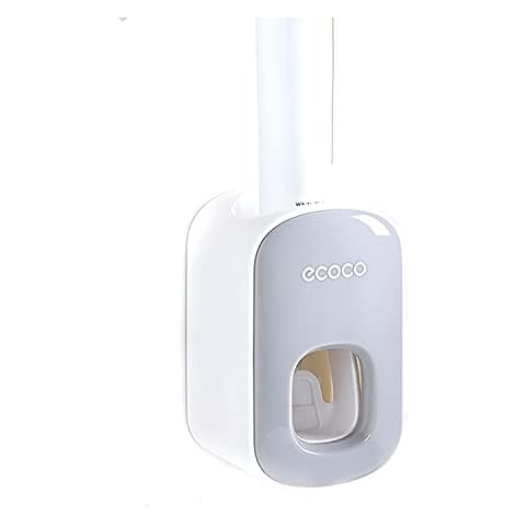 Monkey Home Automatic Toothpaste Dispenser Set with Wall Mount for Bathroom, Novel and simple Toothpaste Squeezer For Kids Shower Bathroom Sink (Grey, 1) Cover