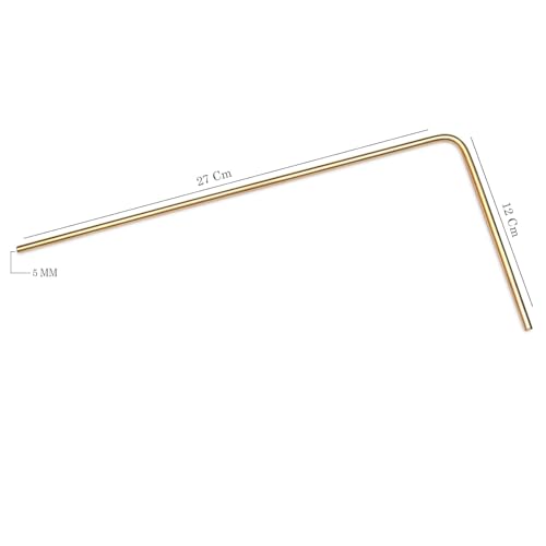 Image of Brass Dowsing Rods Pair | Diameter-5 MM | Energy Balancing | Aura Energy Checker | Feng Shui | Reiki | Dowser | Divining Rod | L-Rod | Only 2 Rods