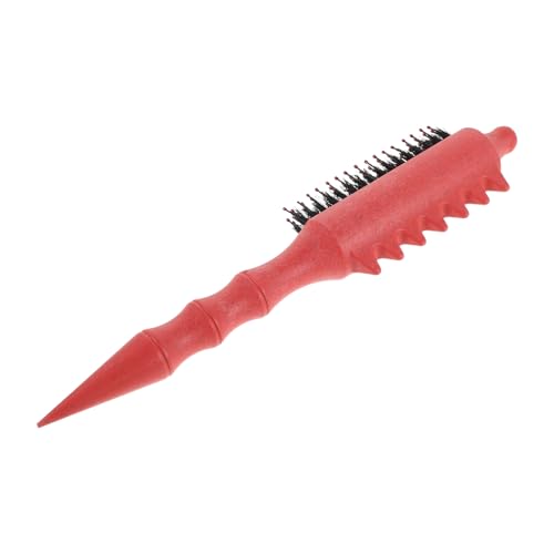 WRITWAA Peine para Peinar Bolsa de Aire, Cepillo de Nylon para Cardar Cabello Fino, Masajeador de Cuero Cabelludo, Herramienta de Peinado para Ondas Grandes, Color Naranja, Uso en Salón