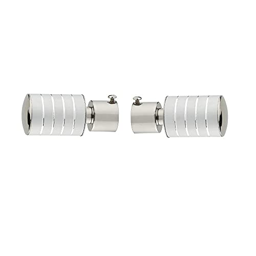 Welson Stainless Steel Curtain Bracket with Support 1 Inch Rod Pocket Finials Rod Support Fittings, Curtain Rod Holder (5 Pair Silver) - Durable Window Decor Solution for Elegant Home Interiors - Image 6