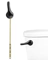 ANJOES Universal Toilet Handle Replacement Kit Front Mount Toilet Tank Trip Lever with Flapper Chain, Toilet Flush Lever Handle,Oil Rubbed Bronze