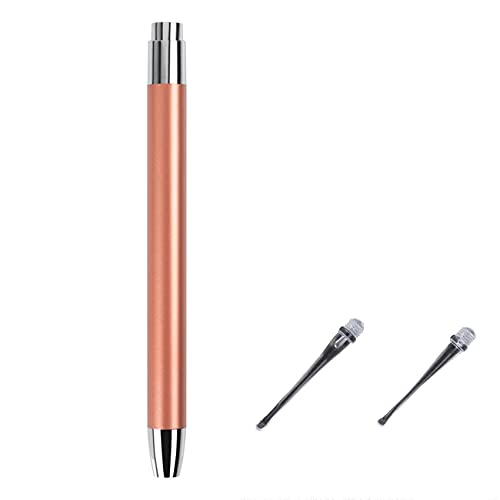 Mies’ 光る ライト 耳そうじ (大小2本セット) LED ライト付き 耳かき 耳掃除 子供用 極細 先端 PPC製 ミミ光棒 はっきり見える 耳掃除 耳掻き 耳快感 スコープ ステンレス ライト付き 子供 安全 耳垢除去 ツール 衛生 (ローズゴール