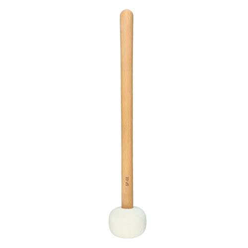 Baqueta de percusión con cabeza de fieltro blanco 32 cm miniatura 2