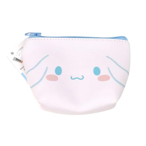 Mini Coin Purse Pouch|Travel Makeup Organizer Bag - Featuring Kuromi, My Melody, Cinnamoroll, Pochacco Faces Cute - Cosmetic Storage for Teen Girls, (Cinnamoroll)