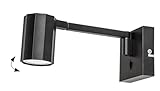 Dimmbar: NEIN ,Schalter: JA rabalux 73027 Wandleuchte KARTER GU10 1X max.5W Metall, Aluminium schwarz Ø5cm mit Schalter