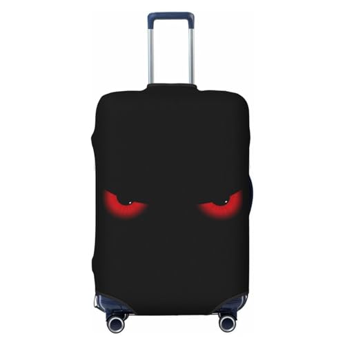 Scary Evil Red Eyes Luggage Cover Elastic Suitcase Covers for Protector Suitcase Sleeve for Luggage 18-32 In
