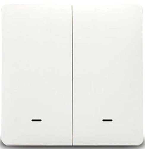 Eazyliv 2Gang ZigBee Wall Smart WiFi Push Button Light Switch Magnetic Relay No Neutral required Smart Life/Tuya App Works with Alexa,Google Home (Zigbee Gateway Required)
