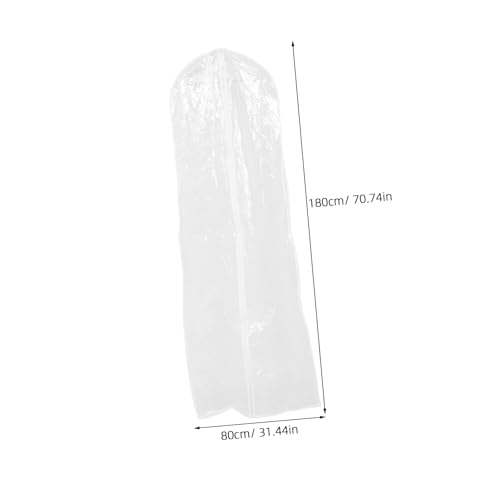 Bridal Wedding Dress Garment Bag Cover for Gowns Portable and Lightweight Wedding Gown Storage Protective Dance Costume Clothing Cover Transparent Design2