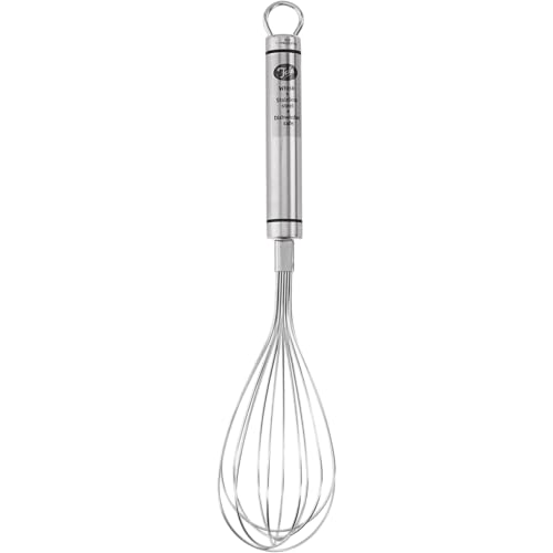 Tala Batidor de Globos de Acero Inoxidable, Herramienta Ideal para batir, agitar, batir, una Amplia Gama de Alimentos al cocinar y Hornear, Longitud Completa de 25 cm, Apto para lavavajillas