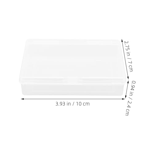 Boîte de rangement cartes plastique rigide SECFOU organiseur compact transparent