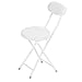 Chaise Pliante, Petite et Mignonne, Charge de 120 Kg, Coussin en éponge Doux et Confortable, Chaise Rembourrée Pliable Multifonctionnelle, pour Salle à Manger de Bureau à Domicile, Chaise(blanche)